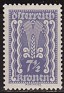 Austria 1922 Símbolos 7 1/2 K Violeta Scott 256
